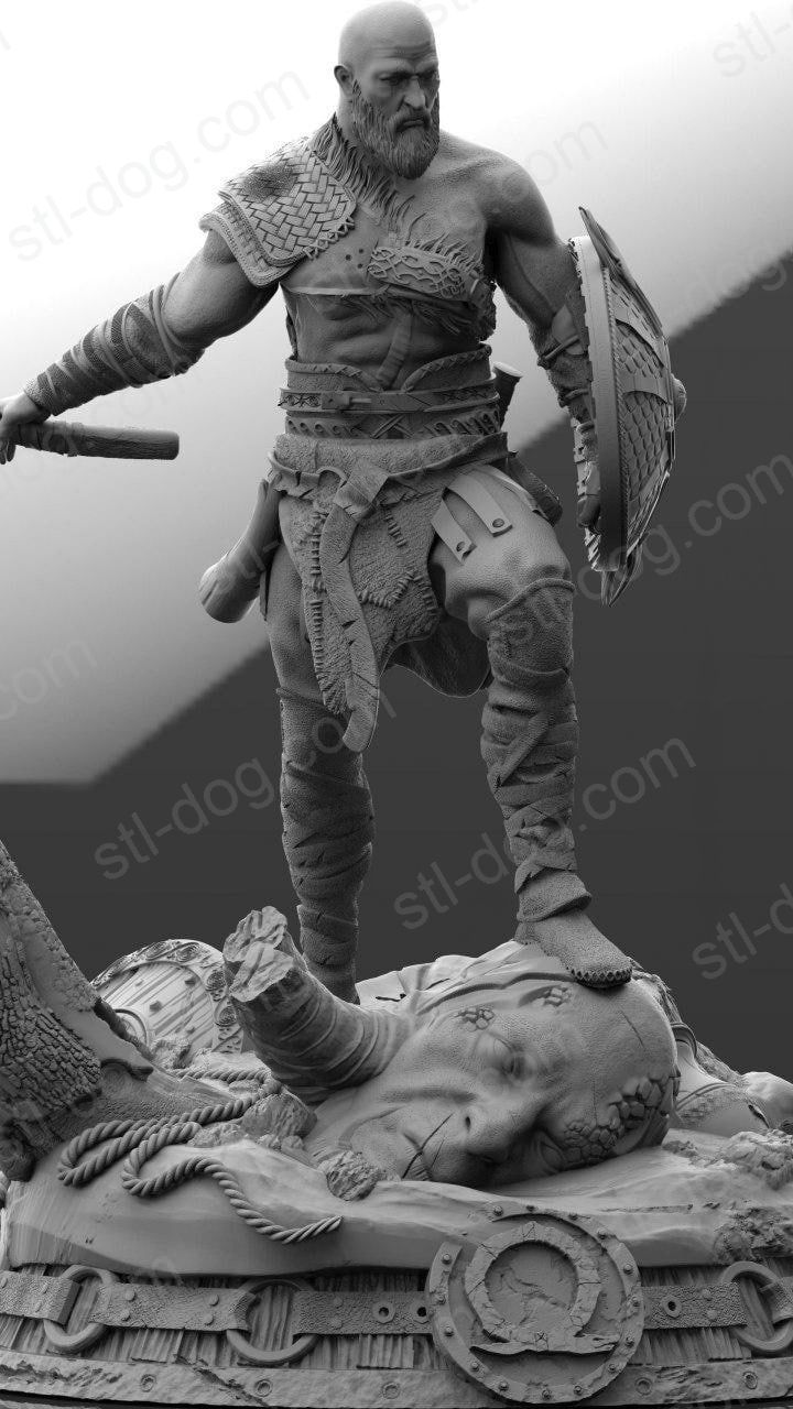 战神 奎托斯 God of War (Kratos) 3D打印图纸